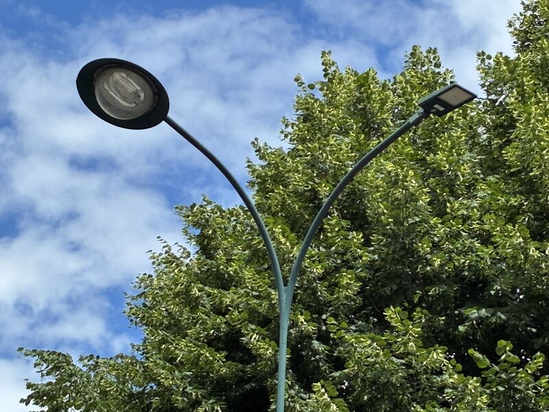 Quelle est la couleur la plus courante pour les poteaux et luminaires d’éclairage public ?